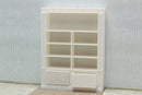 Large Library Bookshelf with Large Drawers - Dollhouse Miniature 1:12 Miniature Dollhouse Furniture