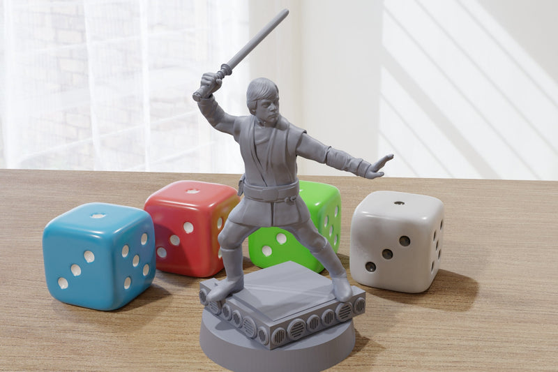 Luke - Hero Pose - Star Wars Legion 35mm Proxy Miniature for Tabletop RPG