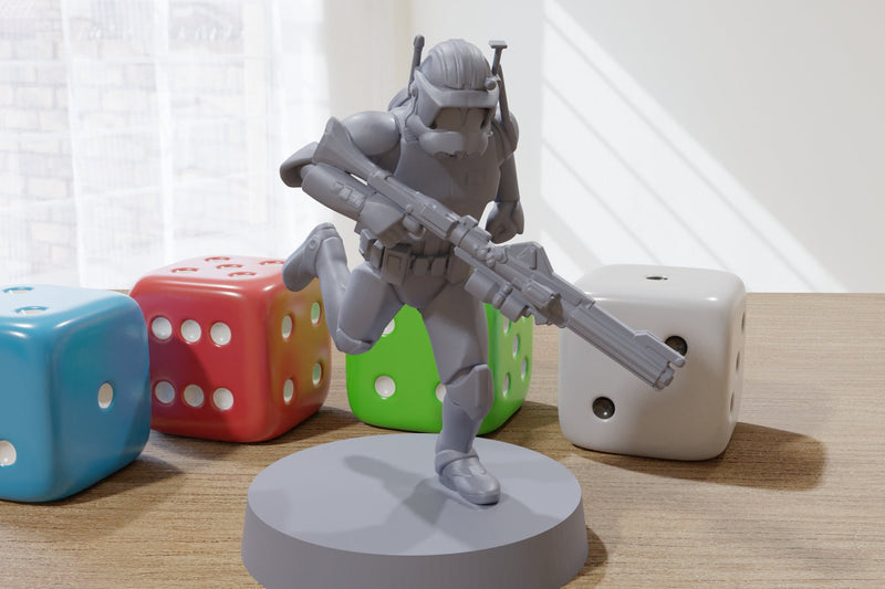 ARC Trooper CC-2224 Cody - Star Wars Legion 35mm Proxy Miniature for Tabletop RPG