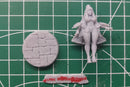 Throw Discs Warrior Sexy Female - DnD Miniature | Collectible and Rolepaying Sexy Pin-Up - 32mm - 28mm Scale