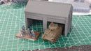 Truck Garage - Tabletop Wargaming WW2 Terrain | Miniature 3D Printed Model | Flames of War - Chain of Command
