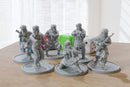 Arab AK Squad - Modern Wargaming Miniatures for Tabletop RPG - 28mm / 32mm Scale Minifigures