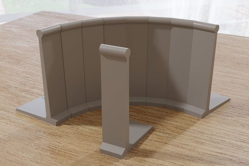 Berlin Wall - Border Defense - Tabletop Wargaming Terrain | Cold War Era | Miniature 3D Printed Model