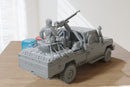 Toyota LC MG - 3D Resin Printed 28mm Miniature Tabletop Wargaming Vehicle