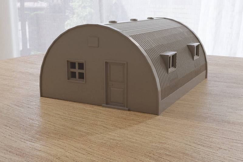 Quonset Hut Barrack - Miniature Wargaming Terrain - Zona Alfa - Team Yankee - 3D Print