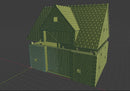 Normandy French Farm Barn - Tabletop Wargaming WW2 Terrain | Proxy 3D Printed Miniature for Bolt Action - Chain of Command - Flames of War