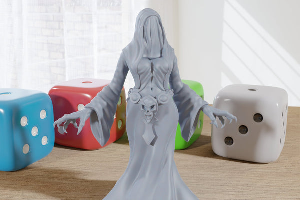 Nepeste - 3D Printed Minifigure - Proxy Minis for DnD, Baldurs Gate, Tabletop Fantasy RPG - 28mm / 32mm / 75mm Scale