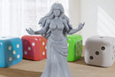 Ececia - 3D Printed Minifigure - Proxy Minis for DnD, Baldurs Gate, Tabletop Fantasy RPG - 28mm / 32mm / 75mm Scale