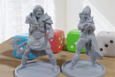 Barbarian Couple - 3D Printed Minifigures for Fantasy Miniature Tabletop Games DND, Frostgrave 28mm / 32mm / 75mm