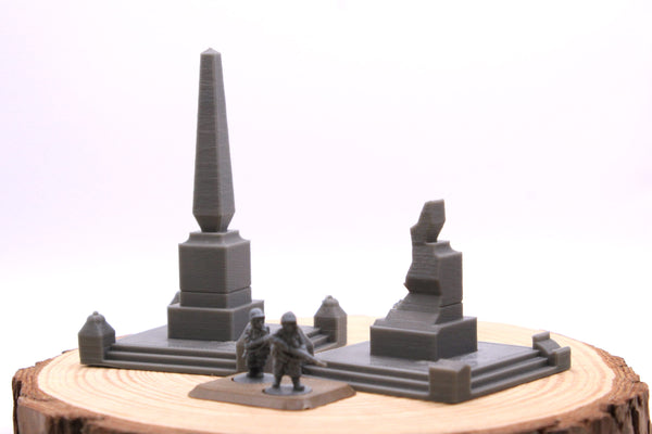 Stalingrad Small Monument - Tabletop Wargaming WW2 Terrain | Proxy 3D Printed Miniature for Bolt Action - Chain of Command - Flames of War