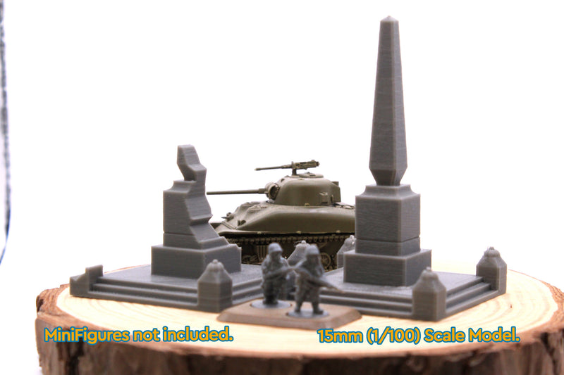 Stalingrad Small Monument - Tabletop Wargaming WW2 Terrain | Proxy 3D Printed Miniature for Bolt Action - Chain of Command - Flames of War