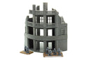 Stalingrad Ruined Corner Hotel SRH MST4 - Tabletop Wargaming WW2 Terrain | Miniature 3D Printed Model | Flames of War & Bolt Action