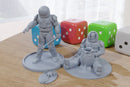 Astro Boarding Crew - Sci-fi / Cyberpunk Miniatures for Tabletop Games - 28mm / 32mm Scale Minifigures