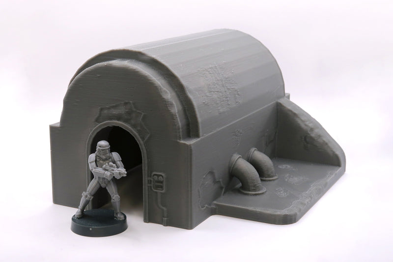 Untility Hut - Desert Village - 3D Printed - Star Wars Legion Terrain 35mm, 28mm, 15mm