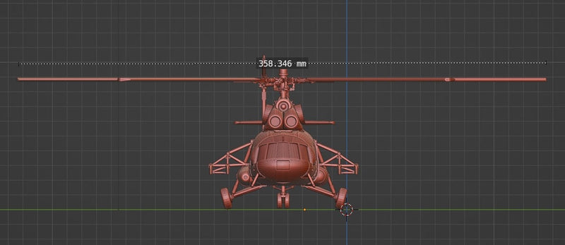 Mi-8 'Hip' Medium Transport Helicopter - 3D Printed Vehicle for Miniature Tabletop Wargames - 28mm / 20mm / 15mm Scales