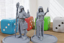 Stinking Mage Couple - 3D Printed Minifigures for Fantasy Miniature Tabletop Games DND, Frostgrave 28mm / 32mm / 75mm