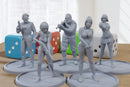 Armed Civilians - 3D Printed Minifigures for Post Apocalyptic Miniature Tabletop Games like Zona Alfa - Project Z