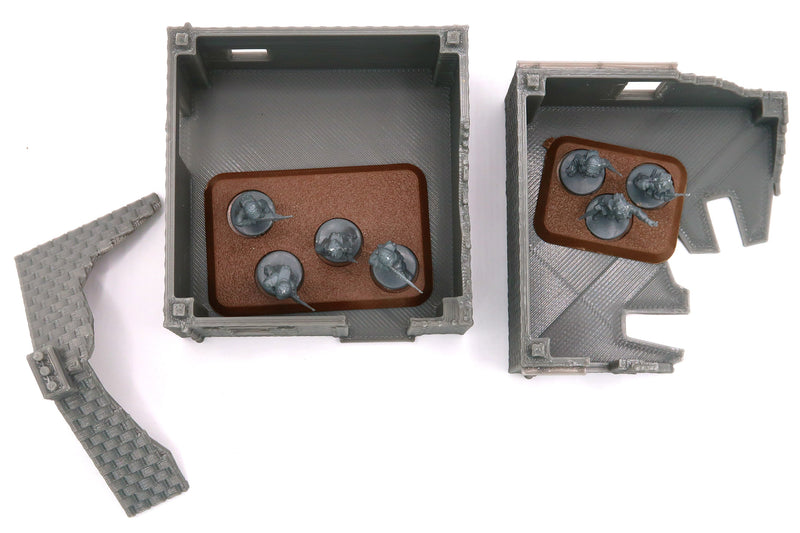 Normandy French House DS-T2 Destroyed (Volume 1) 3D Printed Tabletop Wargaming Terrain for Miniature Games like Bolt Action, Flames of War