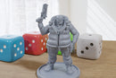 Cyber Gang Boss - 3D Printed Proxy Minifigures for Sci-fi / Cyberpunk Miniature Tabletop Games