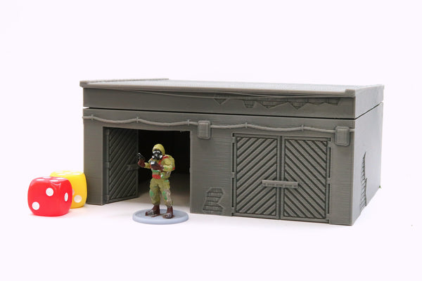 Soviet Garage - 3D Printed Tabletop Wargaming Terrain ideal for ZONA ALFA / KONTRABAND