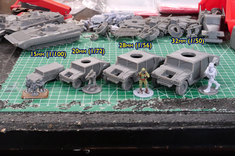 HMMWV M998 Troop Carrier - 3D Resin Printed Modern Wargaming Vehicles - Miniatures for Tabletop Wargames - TTRPG