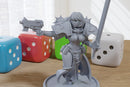 Nun Squad Monja 7 - 3D Printed Miniature Mifigure for Tabletop Rolepaying Games Sexy Pin-Up - 32mm - 28mm Scale