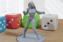 Witch Blade Pinup 3D Printed Minifigures for Fantasy Miniature Tabletop Games DND, Frostgrave 28mm / 32mm / 75mm