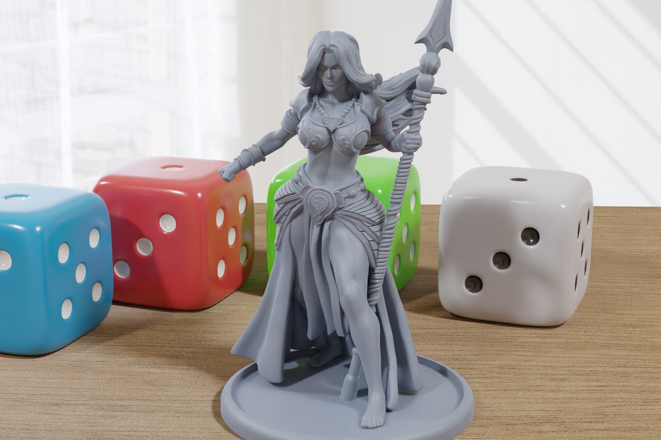 Dalia - 3D Printed Minifigure - Proxy Minis for DnD, Baldurs Gate, Tab