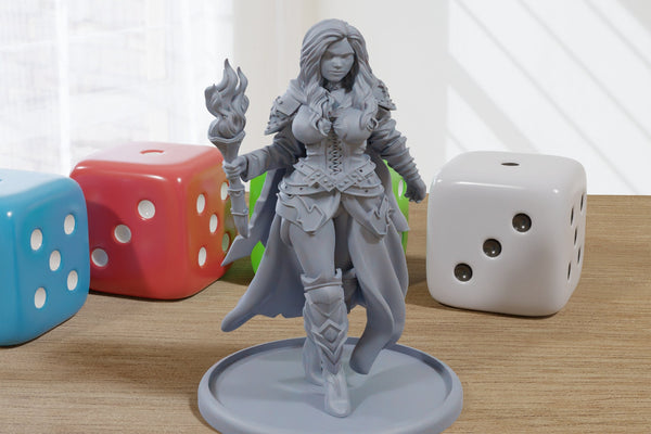 Sonya - 3D Printed Minifigure - Proxy Minis for DnD, Baldurs Gate, Tabletop Fantasy RPG - 28mm / 32mm