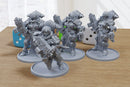 Battle Nuns - 3D Printed Proxy Minifigures for Sci-fi Miniature Tabletop Games like Stargrave and Five Parsecs from Home