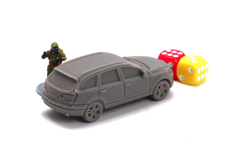 Modern SUV - 3D Printed Vehicle for Miniature Tabletop Wargames TTRPG