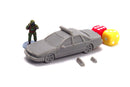 Chevi American Car - 3D Printed Vehicle for Miniature Tabletop Wargames TTRPG