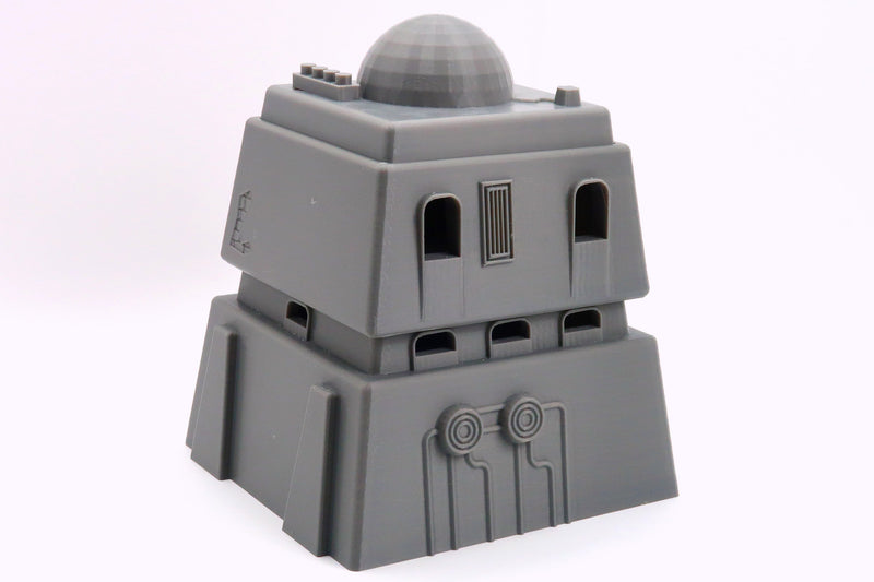 Double Storey Taper House - Desert Village - 3D Printed - Galactic Miniature Games Legion Compatible Terrain 35mm, 28mm, 15mm