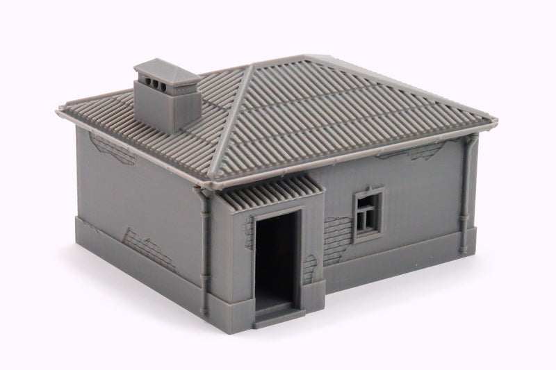 Ukrainian Small Rural House - ZONA ALFA / KONTRABAND 3D Printed Tabletop Miniature Wargaming Terrain