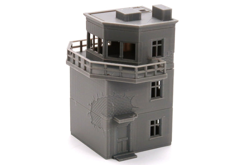 Airfield Control Tower - 3D Printed Miniature Wargaming Terrain - Awesome for Tabletop Games like Bolt Action or Flames or War