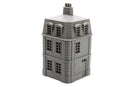 French Commercial Corner House T4 - Tabletop Wargaming WW2 Terrain | Miniature 3D Printed Model | Flames of War & Bolt Action
