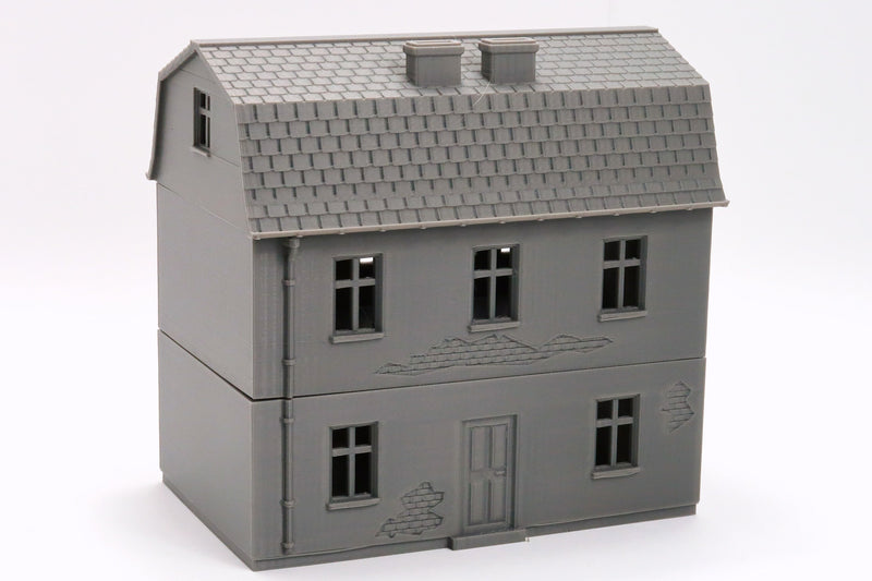 Polish Village House DS-T2 - Tabletop Wargaming WW2 Terrain | Miniature 3D Printed Model | Flames of War - Zona Alfa