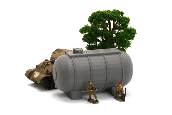 Airfield Fuel Tank - 3D Printed Miniature Wargaming Terrain - Awesome for Tabletop Games like Bolt Action or Flames or War
