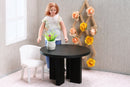 Round Modern Dining Table - Dollhouse Miniature 1/12 & 1/18 Miniature Dollhouse Furniture