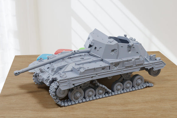 Destroyed Archer SPG - 3D Printed Miniature Wargaming Combat Vehicle - 28mm / 20mm / 15mm Scale