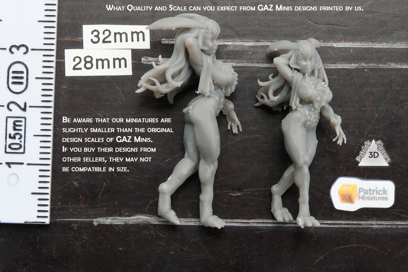 EdgeRunner Sexy Pin-Up - 3D Printed Minifigures for Cyberpunk Miniature Tabletop Games 28mm / 32mm / 75mm