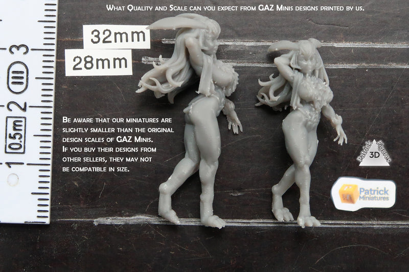 Lovander Monster Sexy Pin-Up - 3D Printed Minifigures for Fantasy Miniature Tabletop Games DND, Frostgrave 28mm / 32mm / 75mm