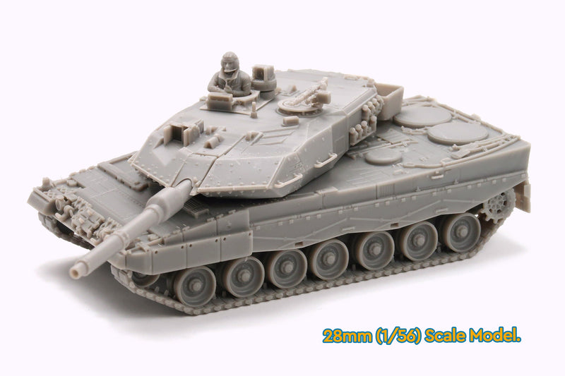 Leopard 2A5 Main Tank - 3D Printed Miniature Wargaming Combat Vehicle - 28mm / 20mm / 15mm Scale