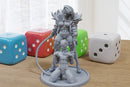 Orc Dominatrix Viki and Gimp Sexy Pin-Up - 3D Printed Minifigures for Fantasy Miniature Tabletop Games DND, Frostgrave 28mm / 32mm / 75mm