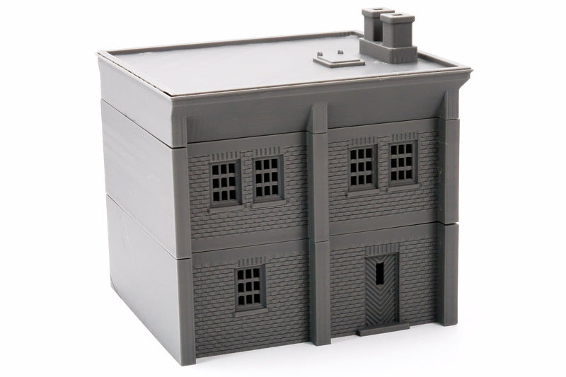 Modular Factory - Tabletop Wargaming WW2 Terrain | Miniature 3D Printed Model | Flames of War - Chain of Command