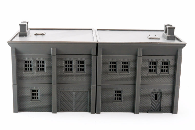 Modular Factory - Tabletop Wargaming WW2 Terrain | Miniature 3D Printed Model | Flames of War - Chain of Command