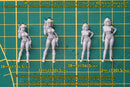 Sexy Hooligan Babes - 3D Printed Minifigures for Fantasy Miniature Tabletop Games DND, Frostgrave 28mm / 32mm / 75mm
