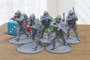 SCP MTF Squad - 3D Printed - 28mm Scale - Miniature Wargaming Minifigures - Tabletop Wargames