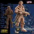 Traffic Police - 3D Printed - Cyberpunk / Sci-Fi - Tabletop Miniature Wargaming - 28mm / 32mm Scale Minifigures