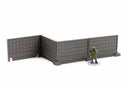 ZONA ALFA PO2 Modular Concrete Fences - 28mm & 20mm RPG Miniatures Gaming Terrain